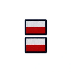 Zestaw naszywek flaga Polski